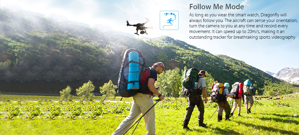 SIMTOO Dragonfly Drone Pro RTF WiFi FPV 16MP 4K / 2.4GHz 8CH / Voice Control / GPS GLONASS SIMTOO Dragonfly Drone Pro RTF WiFi FPV 16MP 4K / 2.4GHz 8CH / Voice Control / GPS GLONASS
