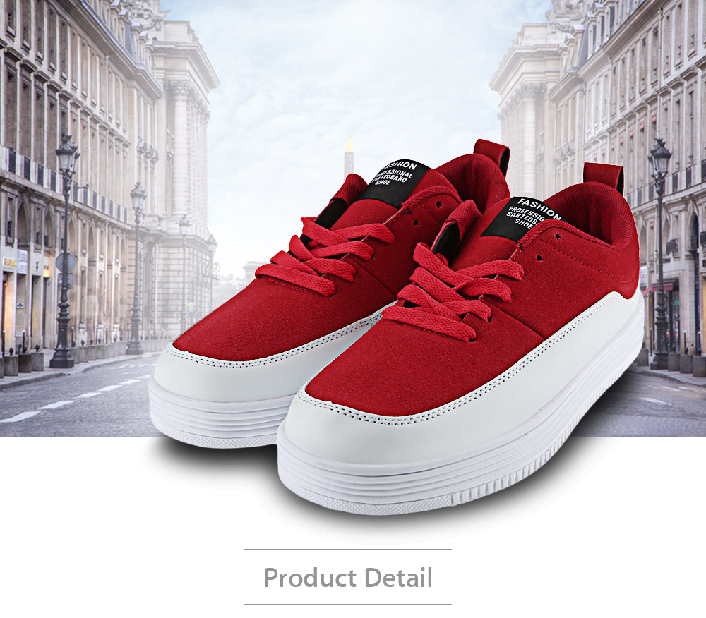 Casual Patchwork Design Lace Up Platform Canvas Shoes for Men Casual Patchwork Design Lace Up Platform Canvas Shoes for Men
