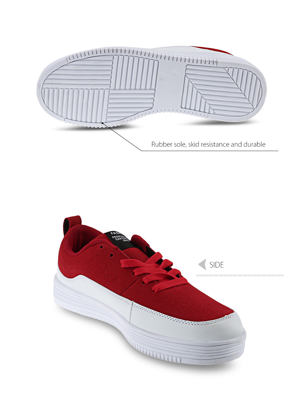 Casual Patchwork Design Lace Up Platform Canvas Shoes for Men Casual Patchwork Design Lace Up Platform Canvas Shoes for Men