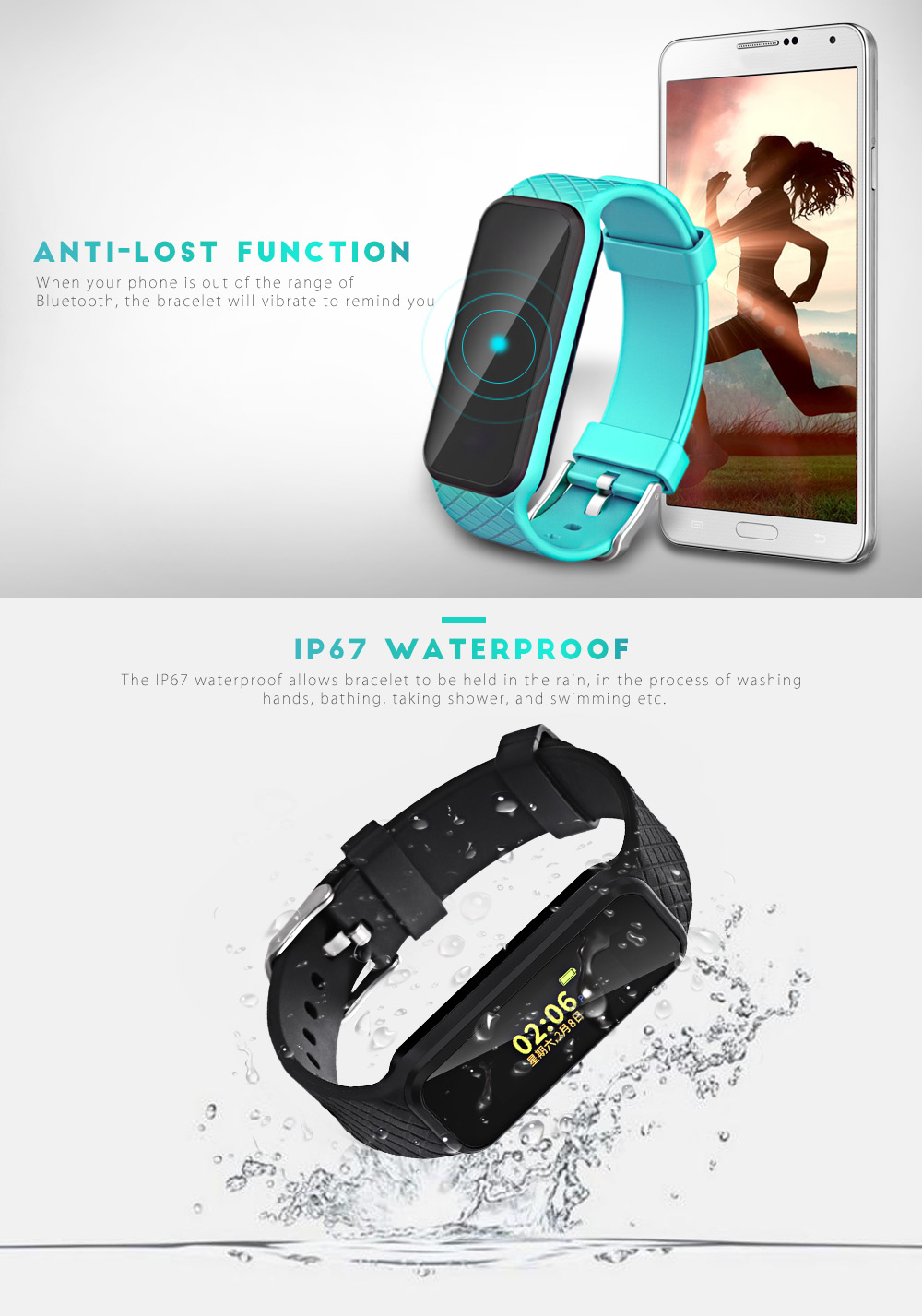 INCHOR WRISTFIT HR2 Colorful TFT Screen Heart Rate Monitor Smart Bracelet INCHOR WRISTFIT HR2 Colorful TFT Screen Heart Rate Monitor Smart Bracelet