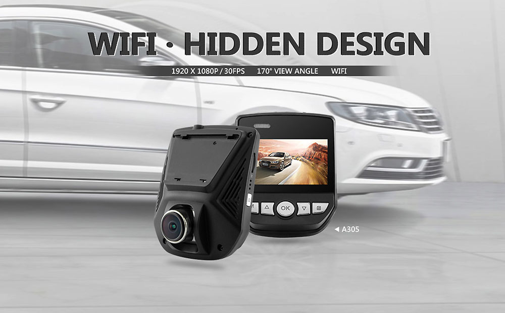 A305 2.45 inch Car DVR Automobile Data Recorder WiFi 1080P 170-degree LCD Screen Camcorder A305 2.45 inch Car DVR Automobile Data Recorder WiFi 1080P 170-degree LCD Screen Camcorder