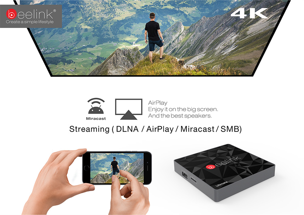 Beelink GT1 Ultimate TV Box Amlogic S912 Octa Core CPU Android 6.0 Media Player