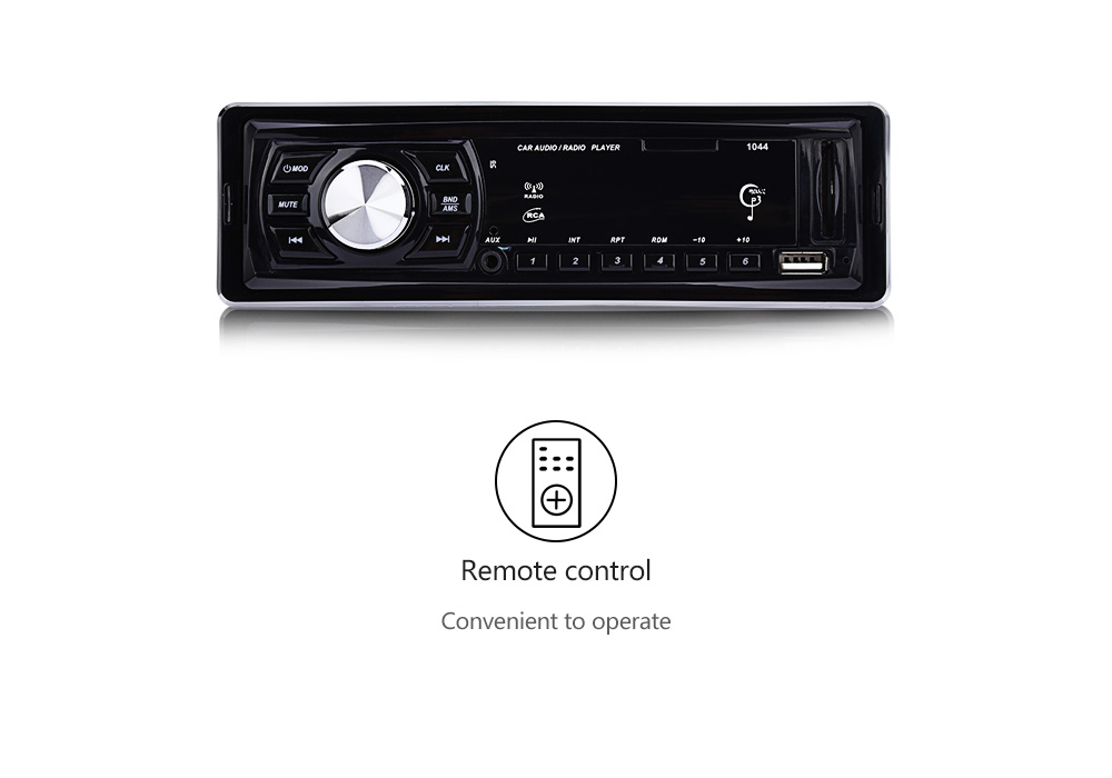 1044 Universal Car MP3 Player Single Din FM Radio USB SD Remote Control 1044 Universal Car MP3 Player Single Din FM Radio USB SD Remote Control