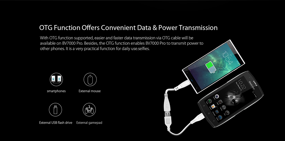 Blackview BV7000 Pro 4G Smartphone 5.0 inch Android 6.0 MTK6750 1.5GHz Octa Core 4GB RAM 64GB ROM IP68 Waterproof 8.0MP + 13.0MP Cameras Fingerprint Scanner