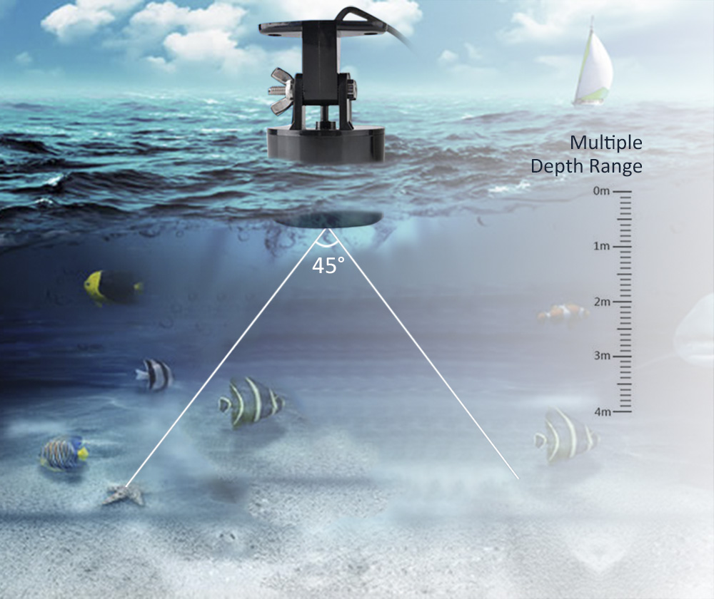 Outlife 0.7 - 100M Fish Finder 200KHz Sonar Sounder Echo Alarm Fishing Transducer Outlife 0.7 - 100M Fish Finder 200KHz Sonar Sounder Echo Alarm Fishing Transducer