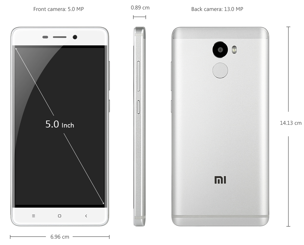 Xiaomi Redmi 4 International Edition MIUI 8 5.0 inch 4G Smartphone Snapdragon 625 Octa Core 2.0GHz 3GB RAM 32GB ROM Fingerprint Scanner 13MP Rear Camera 4100mAh Battery Bluetooth 4.2 Xiaomi Redmi 4 International Edition MIUI 8 5.0 inch 4G Smartphone Snapdragon 625 Octa Core 2.0GHz 3GB RAM 32GB ROM Fingerprint Scanner 13MP Rear Camera 4100mAh Battery Bluetooth 4.2
