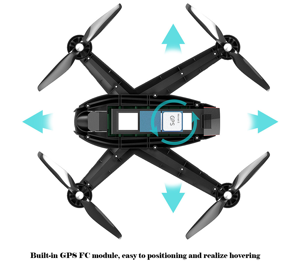 JYU Hornet S Racing Quadcopter 2.4GHz 6 Axis Gyro 4K HD Camera with Gimbal GPS Hovering FPV Version