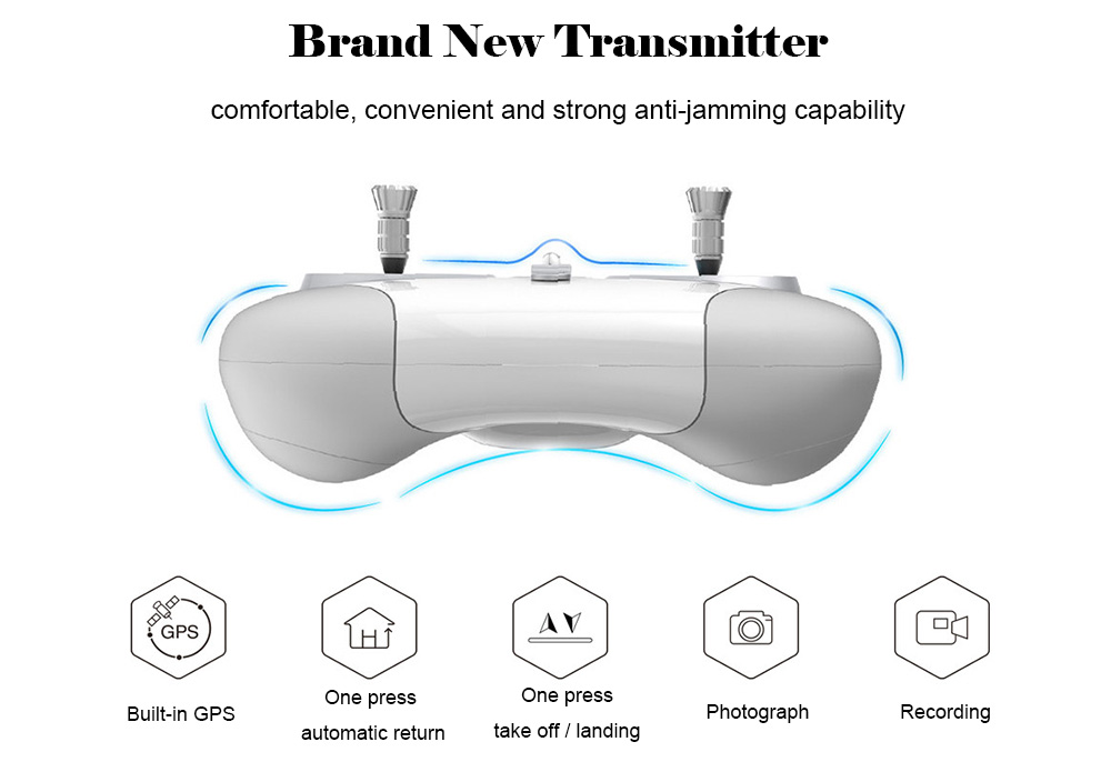JYU Hornet S Racing Quadcopter 2.4GHz 6 Axis Gyro 4K HD Camera with Gimbal GPS Hovering FPV Version