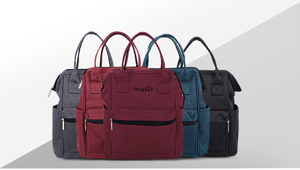 Insular Large Capacity Polyamide Convertible Mummy Diaper Bag
