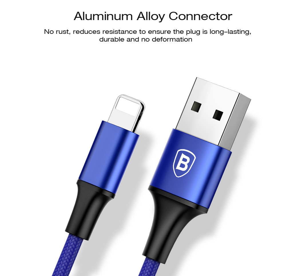 Baseus Rapid Series 3 in 1 Micro USB + 8 Pin + Type-C Connector 3A Fast Charging Data Transfer Cable 1.2M Baseus Rapid Series 3 in 1 Micro USB + 8 Pin + Type-C Connector 3A Fast Charging Data Transfer Cable 1.2M