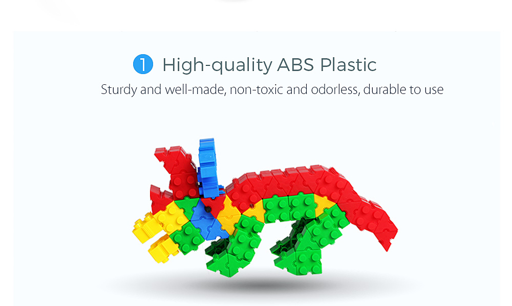 60pcs 3D Bricks Building Blocks Creative Educational Toy for Kids
