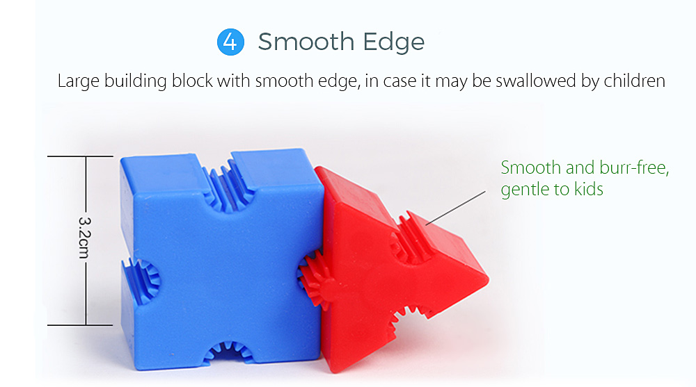 60pcs 3D Bricks Building Blocks Creative Educational Toy for Kids