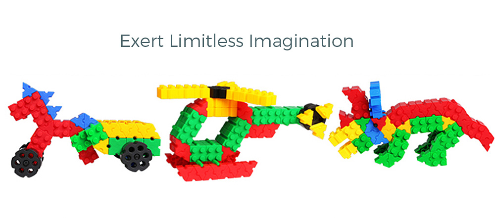 60pcs 3D Bricks Building Blocks Creative Educational Toy for Kids
