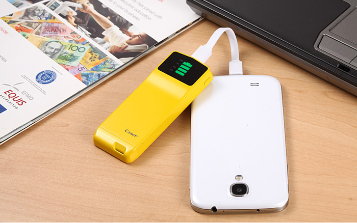 Cager B039 Digital Display 3000mAh Portable Mobile Power Bank with Micro USB Output for Samsung S4 i9500 i9505 Samsung Galaxy Note 2 Nokia Sony HTC etc.