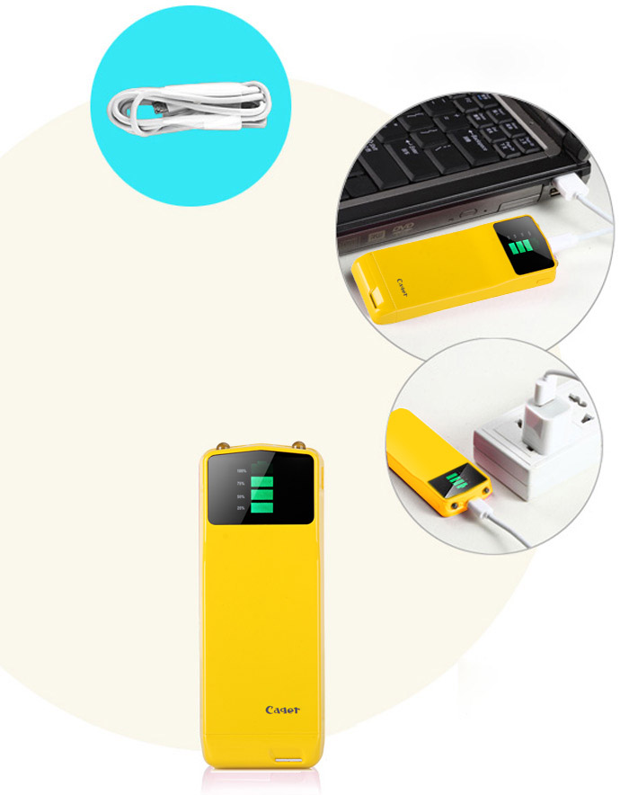 Cager B039 Digital Display 3000mAh Portable Mobile Power Bank with Micro USB Output for Samsung S4 i9500 i9505 Samsung Galaxy Note 2 Nokia Sony HTC etc. Cager B039 Digital Display 3000mAh Portable Mobile Power Bank with Micro USB Output for Samsung S4 i9500 i9505 Samsung Galaxy Note 2 Nokia Sony HTC etc.