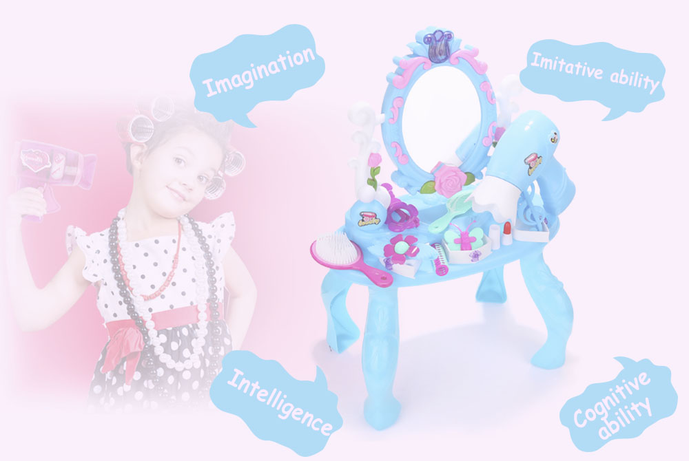 ranxian Child Luxury Simulation Makeup Tools Kit Pretend Play Toy Birthday Present