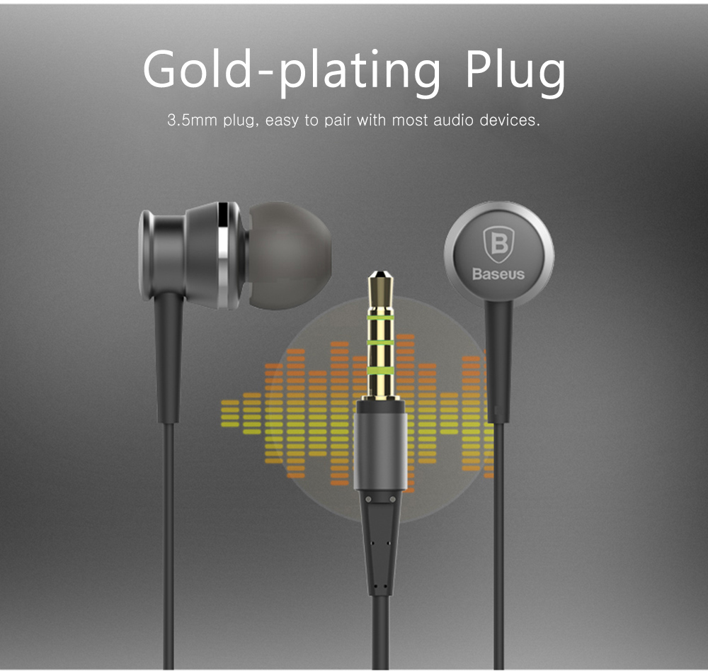 Baseus EL - 01 In-ear Wired Stereo Music Earphones Baseus EL - 01 In-ear Wired Stereo Music Earphones