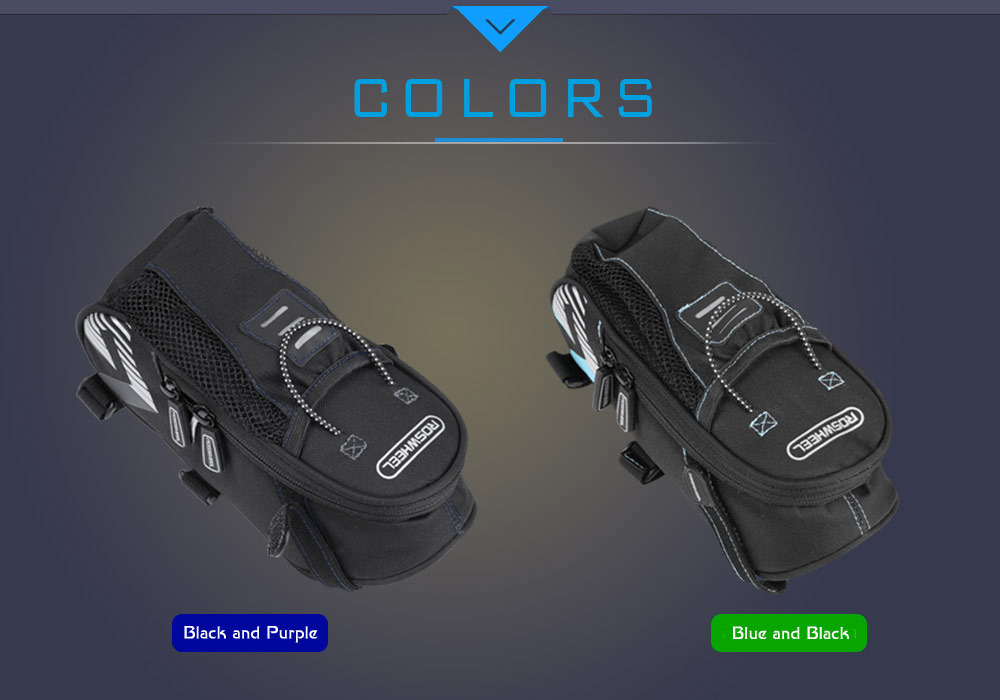 ROSWHEEL Bicycle Saddle Seat Tail Bike Rear Bag with Water Bottle Pocket ROSWHEEL Bicycle Saddle Seat Tail Bike Rear Bag with Water Bottle Pocket