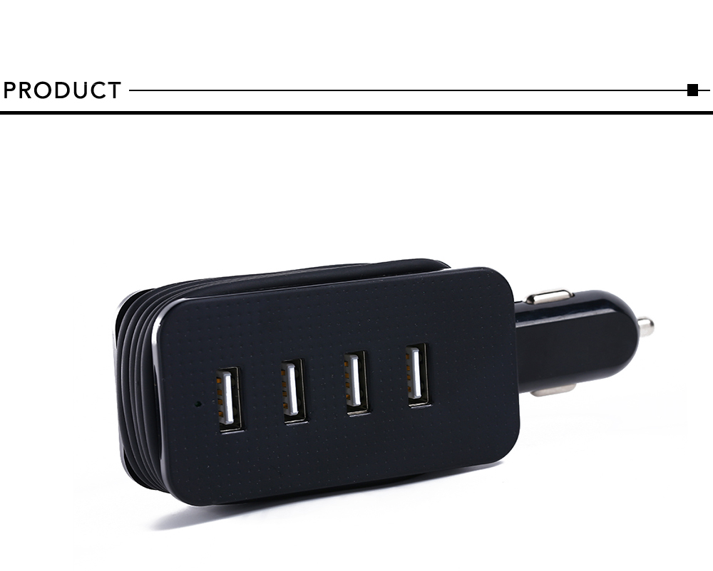 DC 10 - 24V 4USB Port Cellphone Charger Adapter for Car