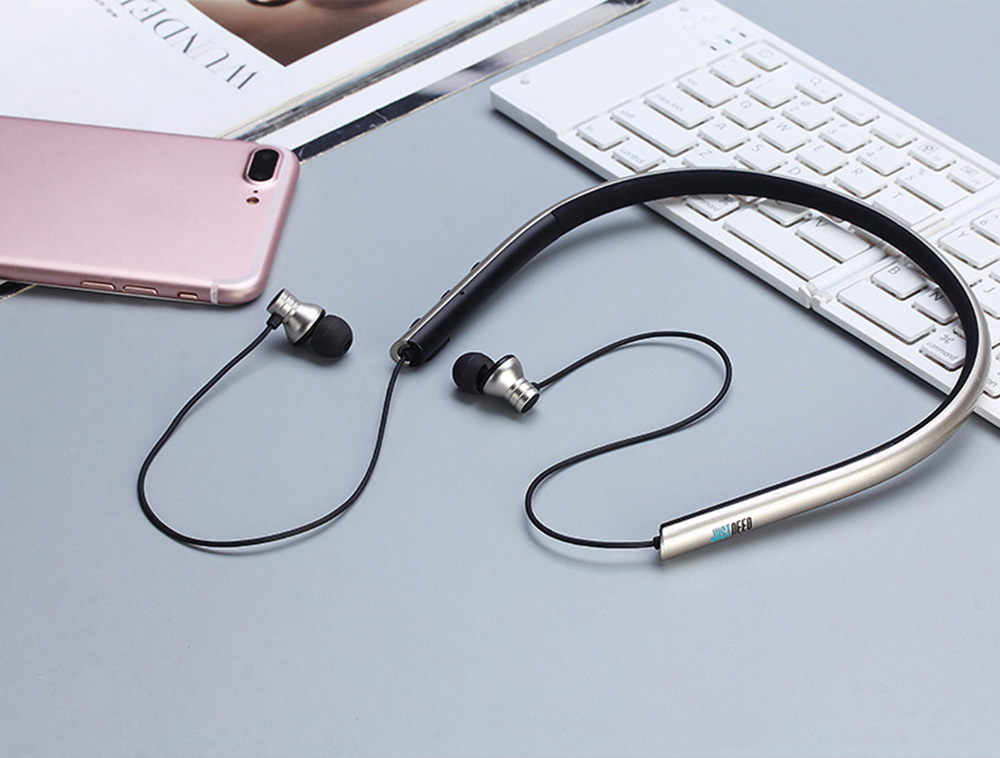JUSTNEED M2 Neck Type Sport Bluetooth V4.1 Stereo Earphones JUSTNEED M2 Neck Type Sport Bluetooth V4.1 Stereo Earphones
