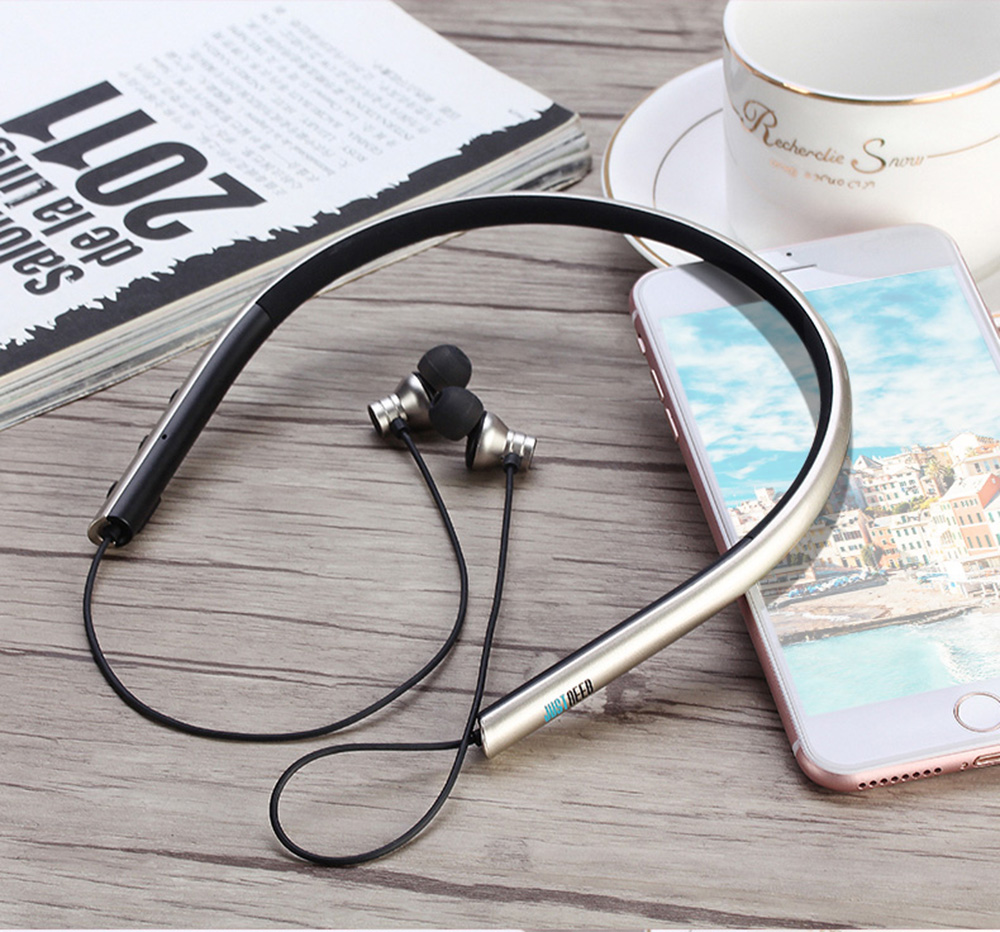 JUSTNEED M2 Neck Type Sport Bluetooth V4.1 Stereo Earphones JUSTNEED M2 Neck Type Sport Bluetooth V4.1 Stereo Earphones