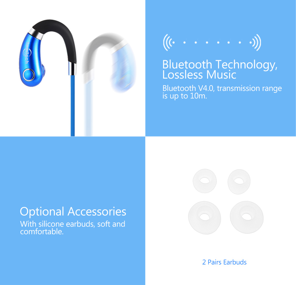lamtech S2 Neck Type Sport Bluetooth V4.0 Stereo Earphones lamtech S2 Neck Type Sport Bluetooth V4.0 Stereo Earphones