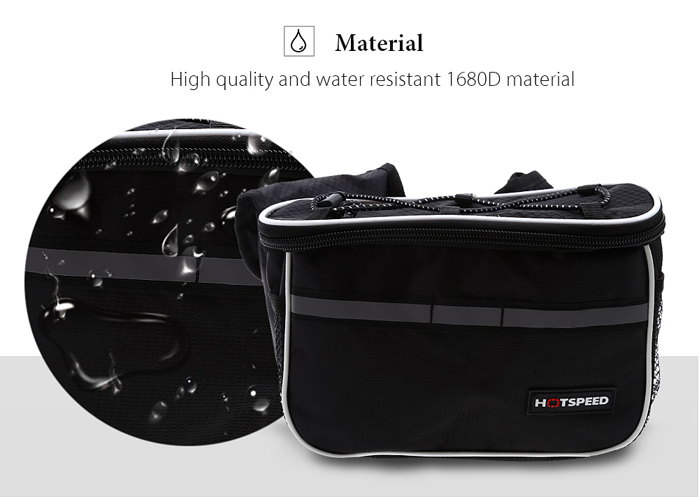 HOTSPEED Outdoor Bicycle Frame Tube Handlebar Bike Bag with Rain Cover Shoulder Strap HOTSPEED Outdoor Bicycle Frame Tube Handlebar Bike Bag with Rain Cover Shoulder Strap