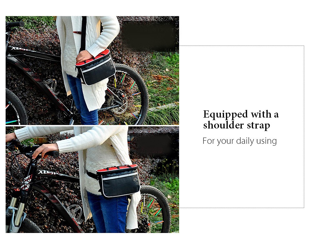 HOTSPEED Outdoor Bicycle Frame Tube Handlebar Bike Bag with Rain Cover Shoulder Strap HOTSPEED Outdoor Bicycle Frame Tube Handlebar Bike Bag with Rain Cover Shoulder Strap