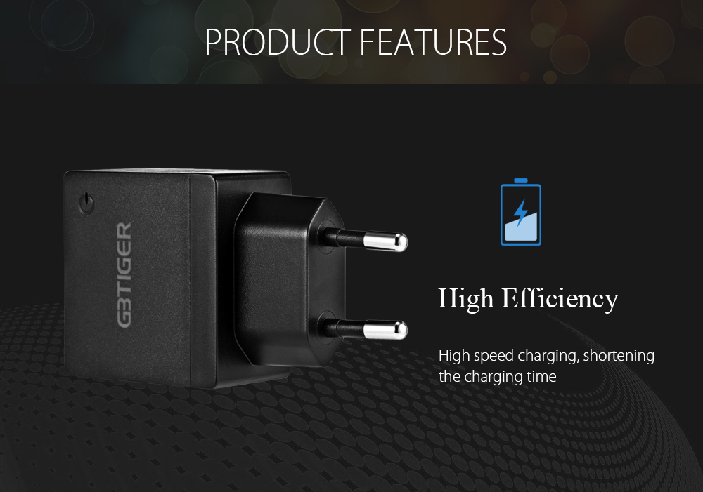 GBTIGER Universal 2 USB 5V 2.4A Multifunctional Quick Travel Adapter with LED Light GBTIGER Universal 2 USB 5V 2.4A Multifunctional Quick Travel Adapter with LED Light