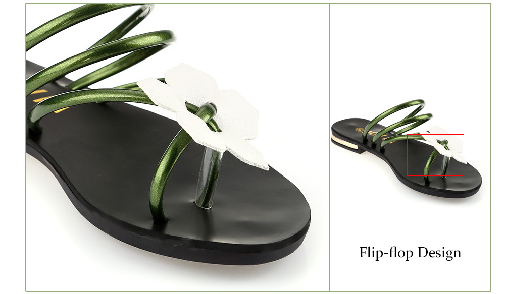 Sweet Floral Embellishment Flip-flop Beach Sandals for Women Sweet Floral Embellishment Flip-flop Beach Sandals for Women
