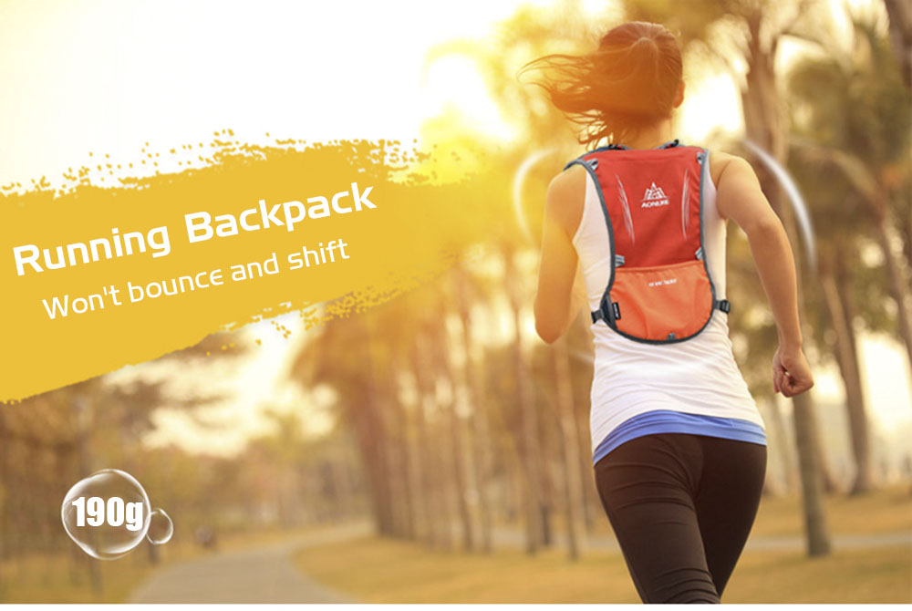 AONIJIE Outdoor 5L Running Backpack Hiking Cycling Lightweight Sport Bag for 1.5L Waterbag AONIJIE Outdoor 5L Running Backpack Hiking Cycling Lightweight Sport Bag for 1.5L Waterbag