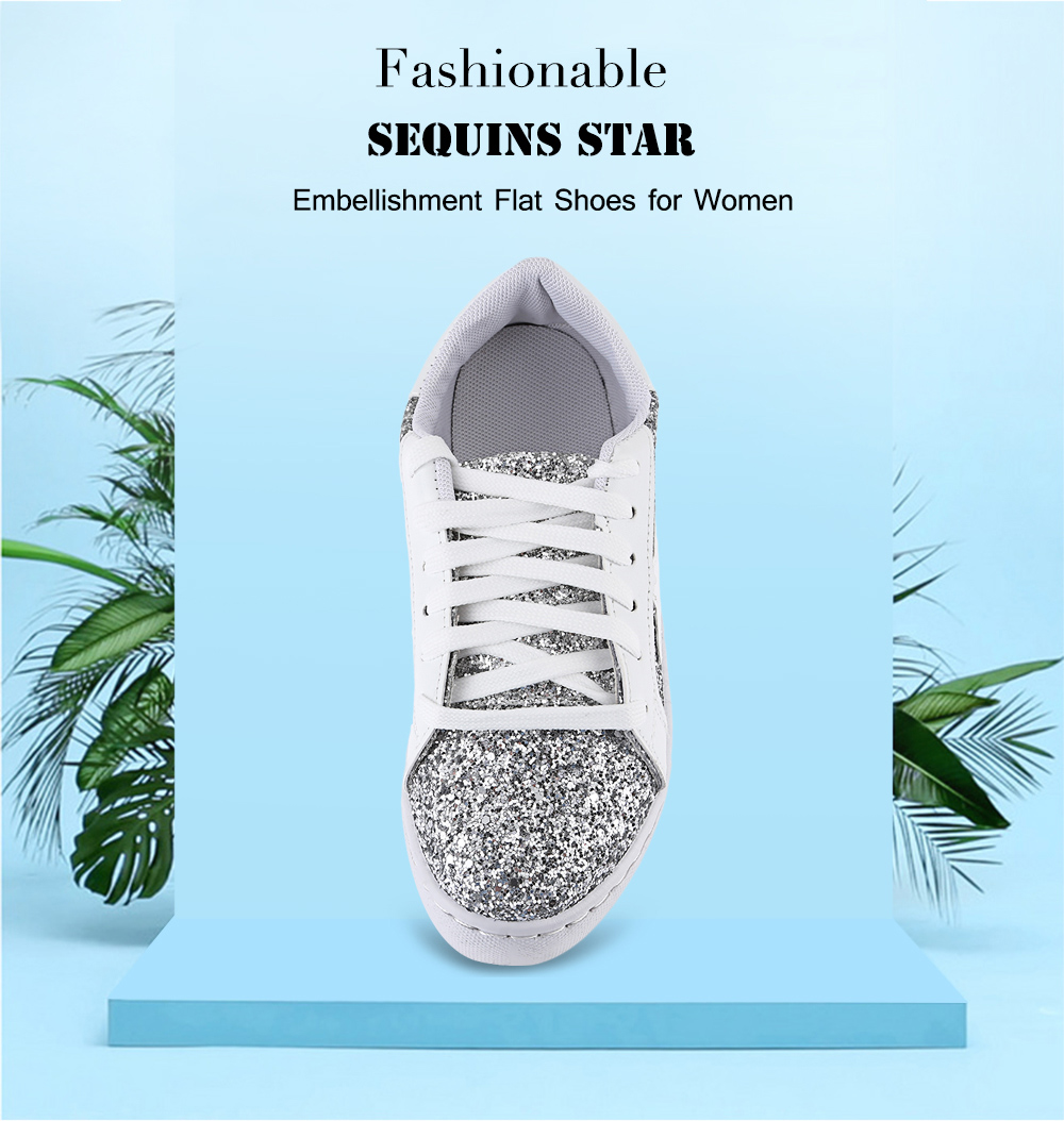 Fashionable Sequins Star Embellishment Flat Shoes for Women Fashionable Sequins Star Embellishment Flat Shoes for Women
