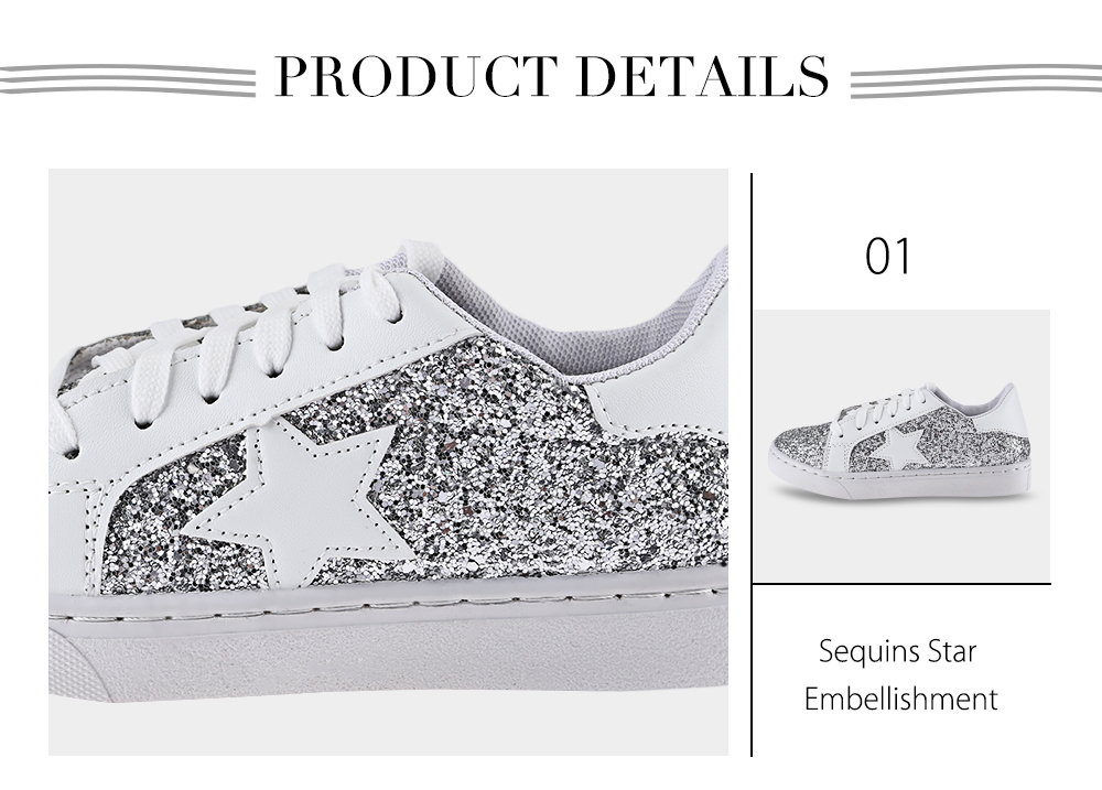 Fashionable Sequins Star Embellishment Flat Shoes for Women Fashionable Sequins Star Embellishment Flat Shoes for Women