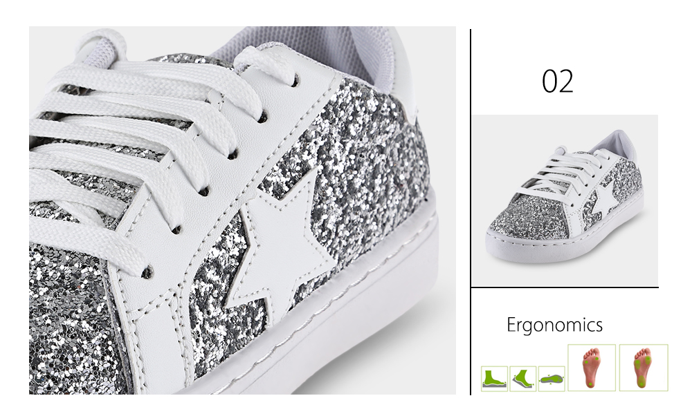 Fashionable Sequins Star Embellishment Flat Shoes for Women Fashionable Sequins Star Embellishment Flat Shoes for Women