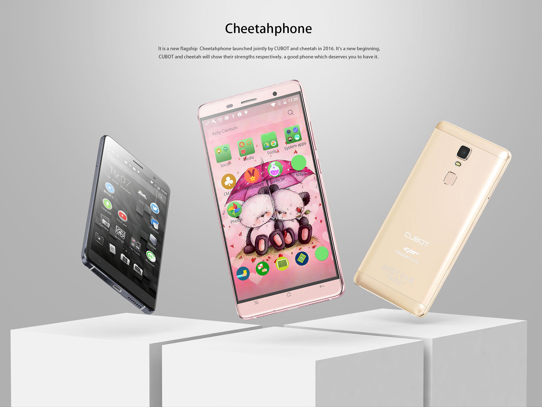 CUBOT Cheetahphone Android 6.0 4G Phablet 5.5 inch 2.5D Arc Screen MTK6753 64bit Octa Core 1.5GHz 3GB RAM 32GB ROM Touch ID 13.0MP Rear Camera 5G WiFi HotKnot