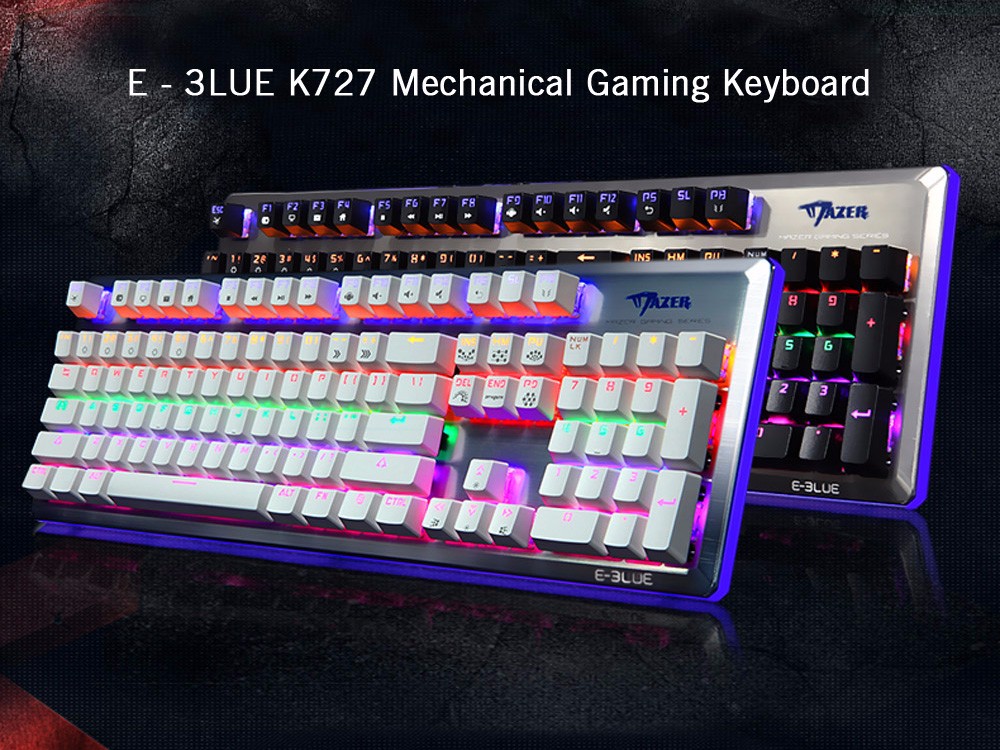 E - 3LUE K727 Gaming Mechanical Keyboard Wired with Colorful Backlight Full N-key Rollover E - 3LUE K727 Gaming Mechanical Keyboard Wired with Colorful Backlight Full N-key Rollover