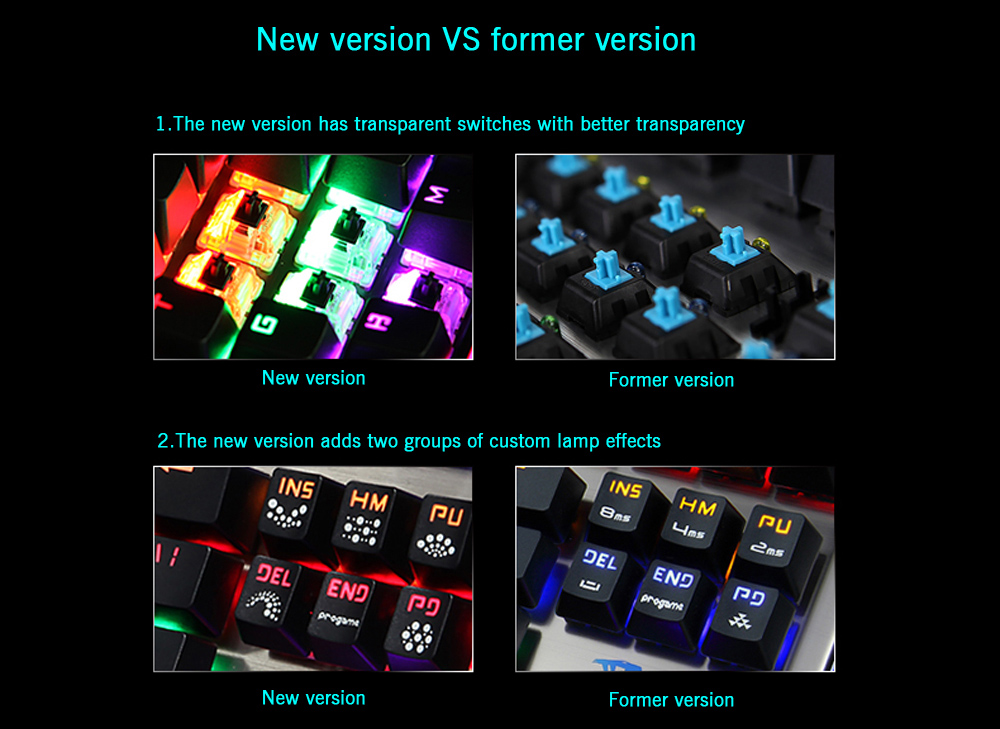 E - 3LUE K727 Gaming Mechanical Keyboard Wired with Colorful Backlight Full N-key Rollover E - 3LUE K727 Gaming Mechanical Keyboard Wired with Colorful Backlight Full N-key Rollover