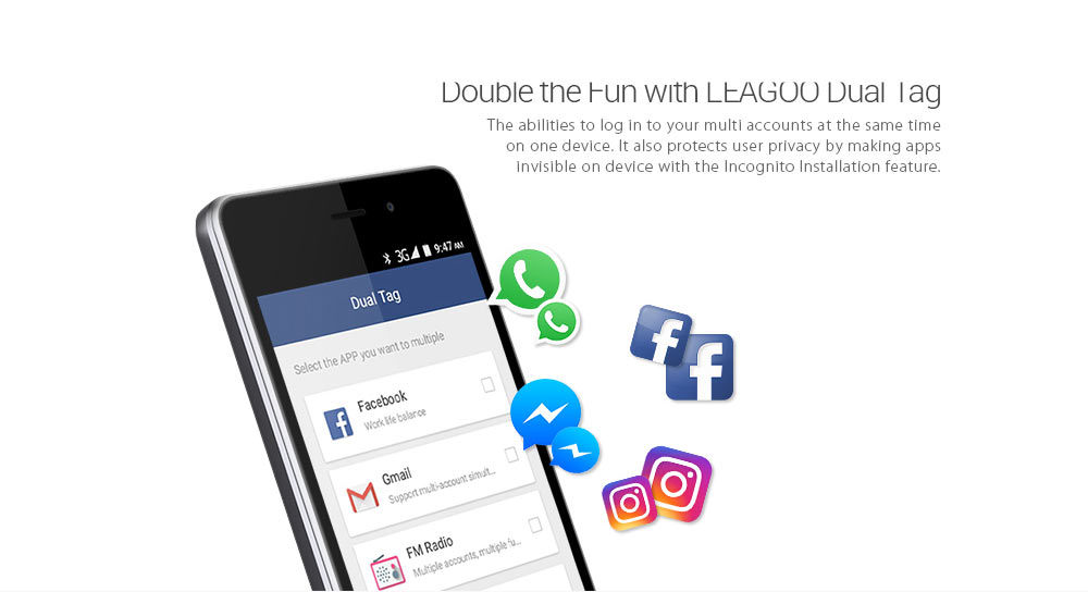 Leagoo Z3C 3G Smartphone 4.5 inch Android 6.0 SC7731C Quad Core 1.3GHz 512MB RAM 8GB ROM Power Saving Mode Smart Wake Dual Flash Light
