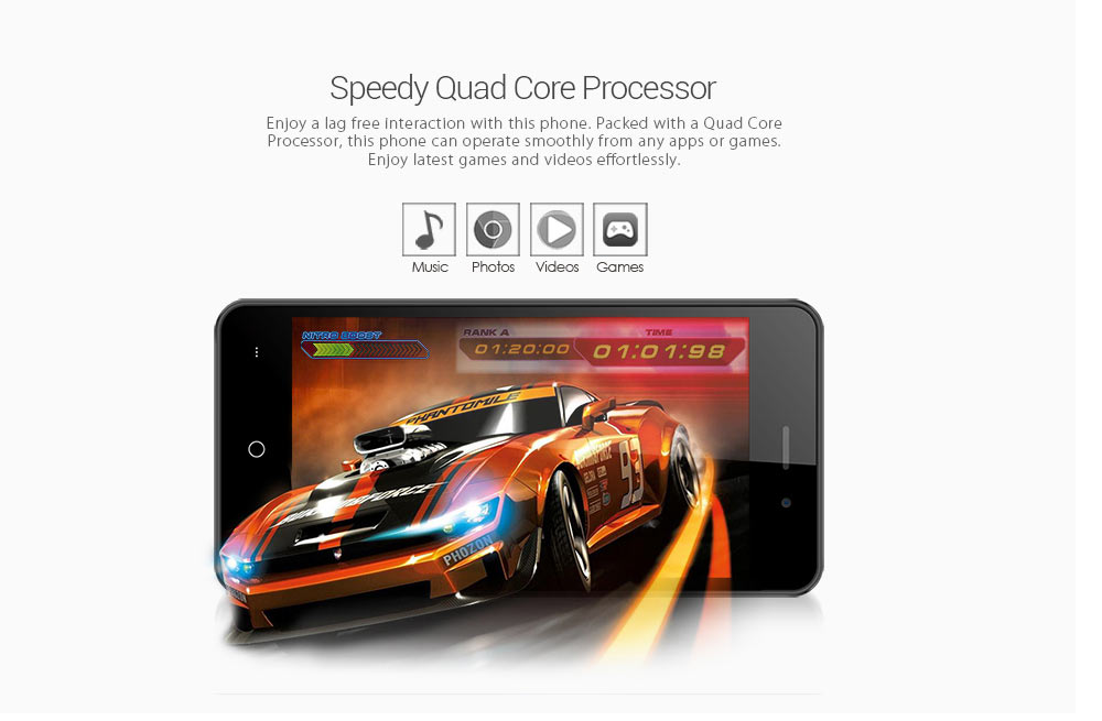 Leagoo Z3C 3G Smartphone 4.5 inch Android 6.0 SC7731C Quad Core 1.3GHz 512MB RAM 8GB ROM Power Saving Mode Smart Wake Dual Flash Light