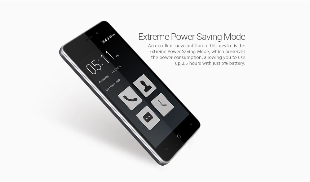 Leagoo Z3C 3G Smartphone 4.5 inch Android 6.0 SC7731C Quad Core 1.3GHz 512MB RAM 8GB ROM Power Saving Mode Smart Wake Dual Flash Light
