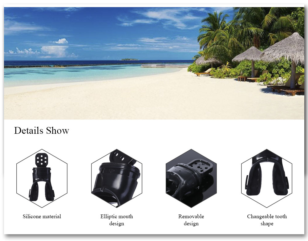 RKD Silicone Mouthpiece for Snorkeling Diving Equipment RKD Silicone Mouthpiece for Snorkeling Diving Equipment