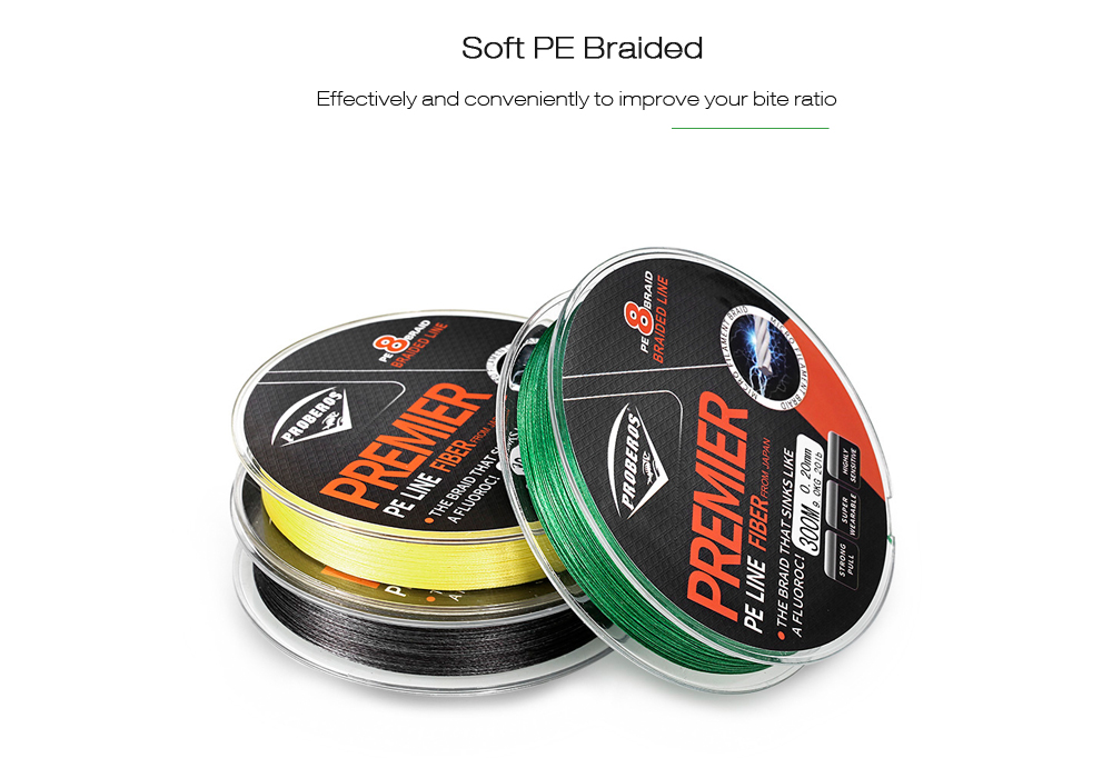 Proberos Super Strong 300M 8 Strand Weaves PE Braided Fishing Line Proberos Super Strong 300M 8 Strand Weaves PE Braided Fishing Line