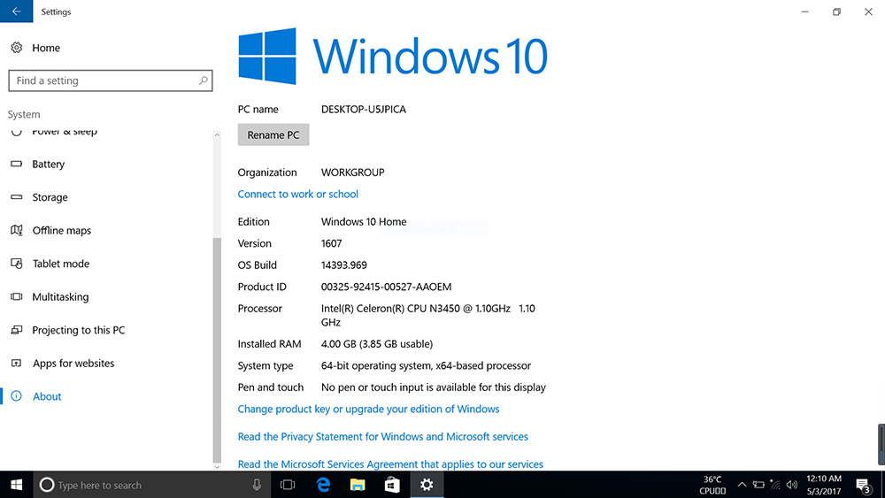 Onda Xiaoma 31 Ultrabook 13.3 inch Windows 10 Intel Apollo Lake Celeron N3450 1.1GHz Quad Core 4GB RAM 64GB eMMC Fingerprint Sensor HDMI Dual WiFi