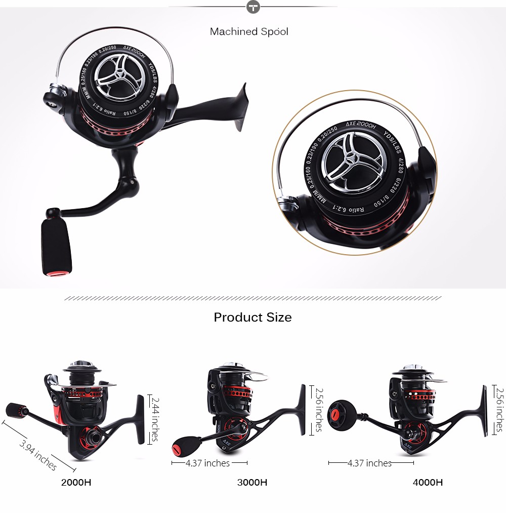 SeaKnight AXE2000H / 3000H / 4000H Waterproof Fishing Spinning Reel SeaKnight AXE2000H / 3000H / 4000H Waterproof Fishing Spinning Reel