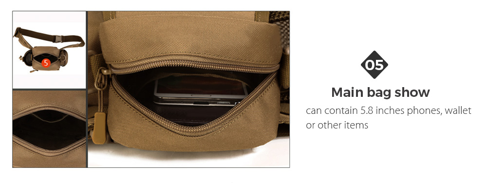 Protector Plus Outdoor Tactical Waist Bag for Cycling Hiking Climbing Protector Plus Outdoor Tactical Waist Bag for Cycling Hiking Climbing