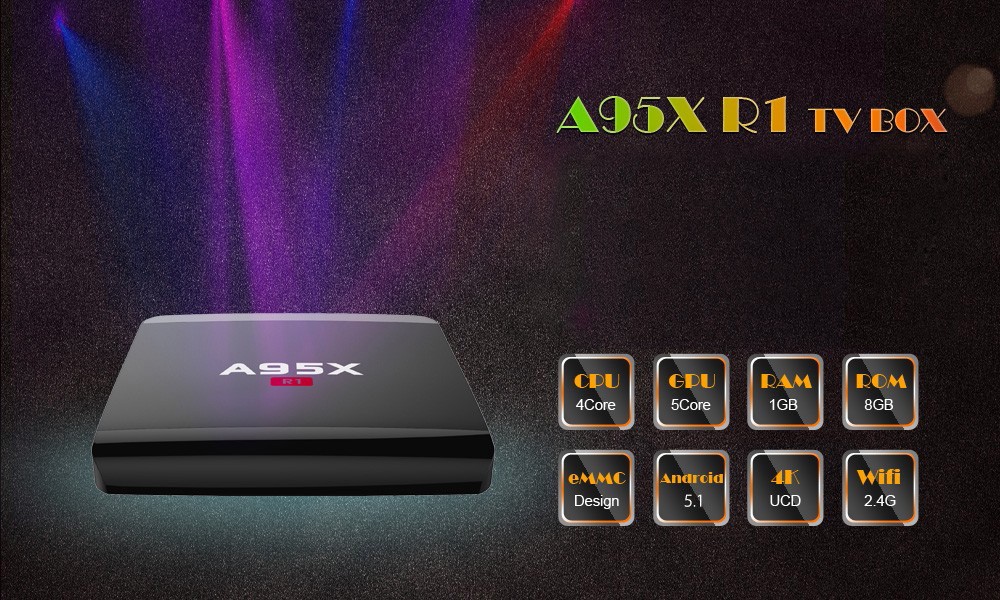 A95X R1 TV Box RK3229 Quad Core 32-bit CPU Android 5.1 OS 4K x 2K 2.4GHz A95X R1 TV Box RK3229 Quad Core 32-bit CPU Android 5.1 OS 4K x 2K 2.4GHz