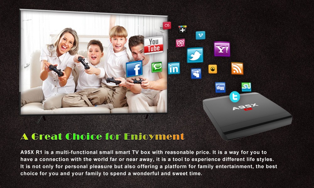A95X R1 TV Box RK3229 Quad Core 32-bit CPU Android 5.1 OS 4K x 2K 2.4GHz A95X R1 TV Box RK3229 Quad Core 32-bit CPU Android 5.1 OS 4K x 2K 2.4GHz