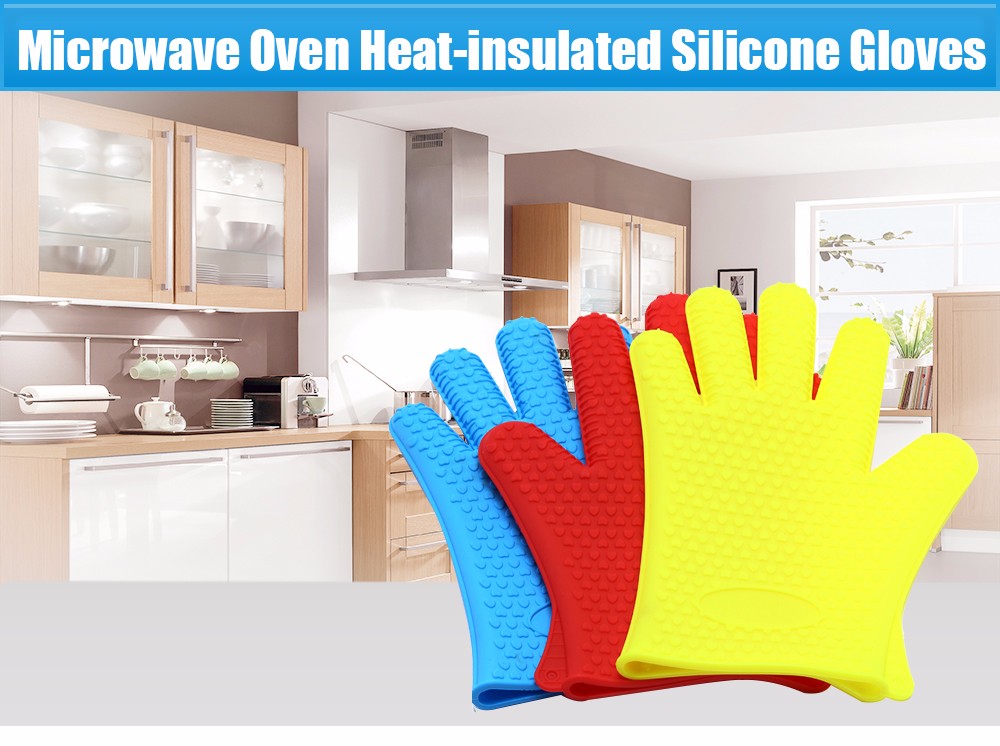 Oven High Temperature Resistant Silicone Gloves