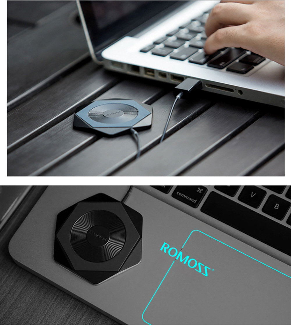 ROMOSS WF01 Hexa Qi Wireless Fast Charging Pad QC 2.0 Charger