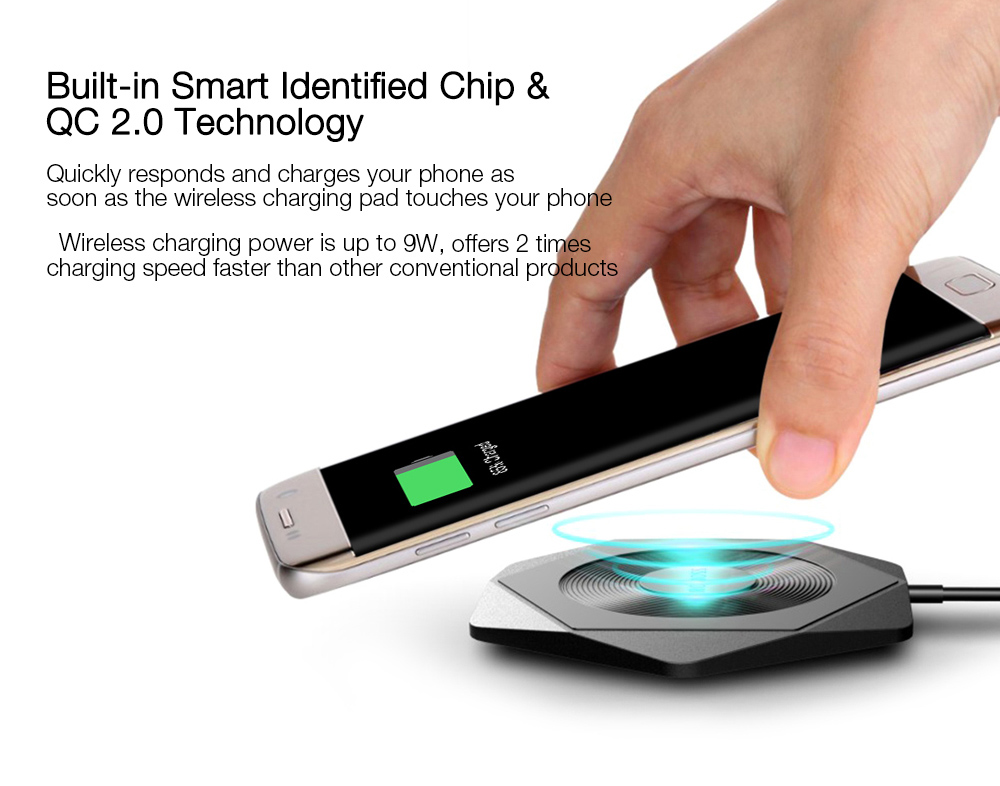 ROMOSS WF01 Hexa Qi Wireless Fast Charging Pad QC 2.0 Charger ROMOSS WF01 Hexa Qi Wireless Fast Charging Pad QC 2.0 Charger